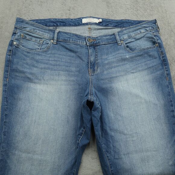 Torrid Jeans Women's Size 24R Blue High-Rise Skinny Denim 31" Inseam Stretch - Picture 12 of 16